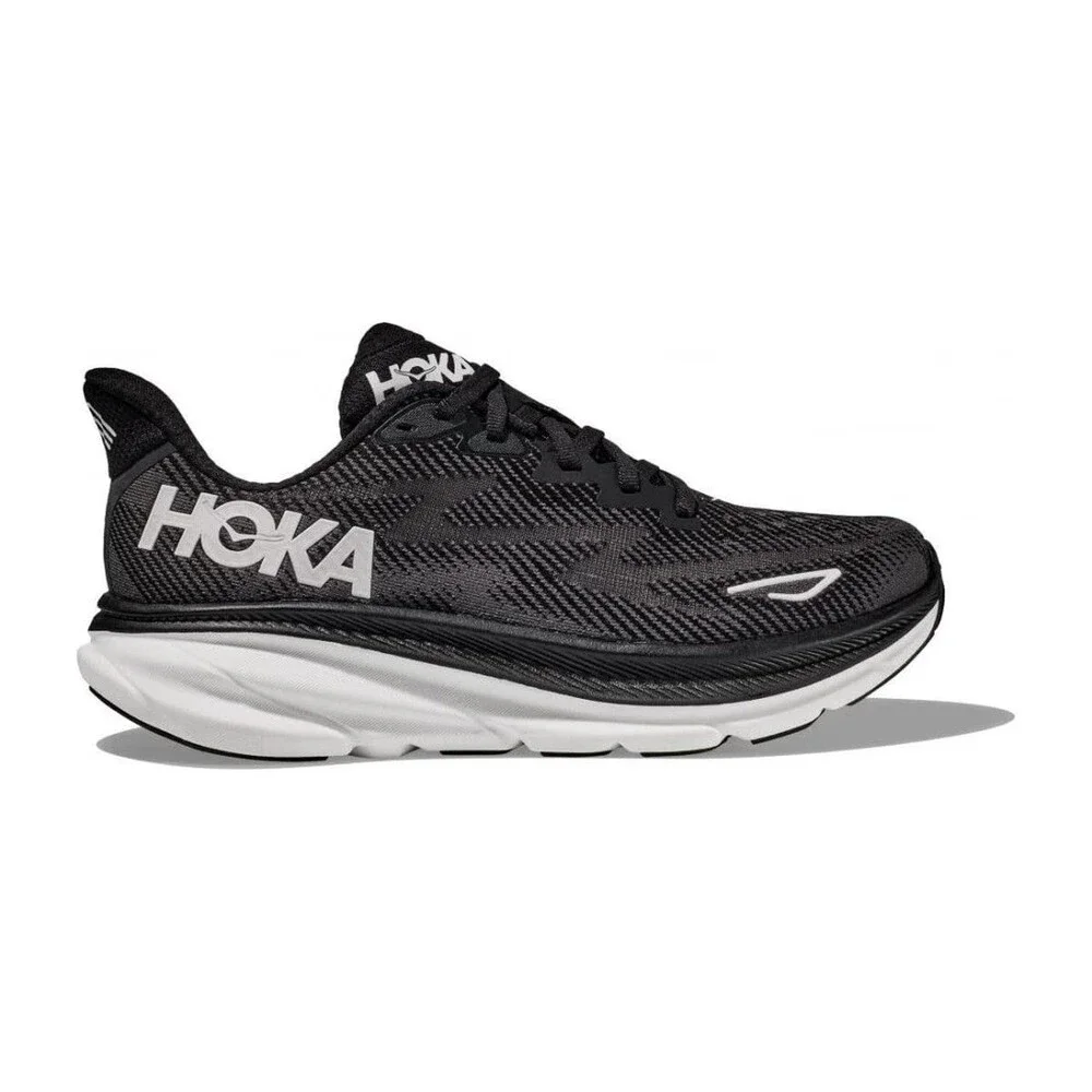Hoka Women's Clifton 9 Black/White 1127896-BWHT
